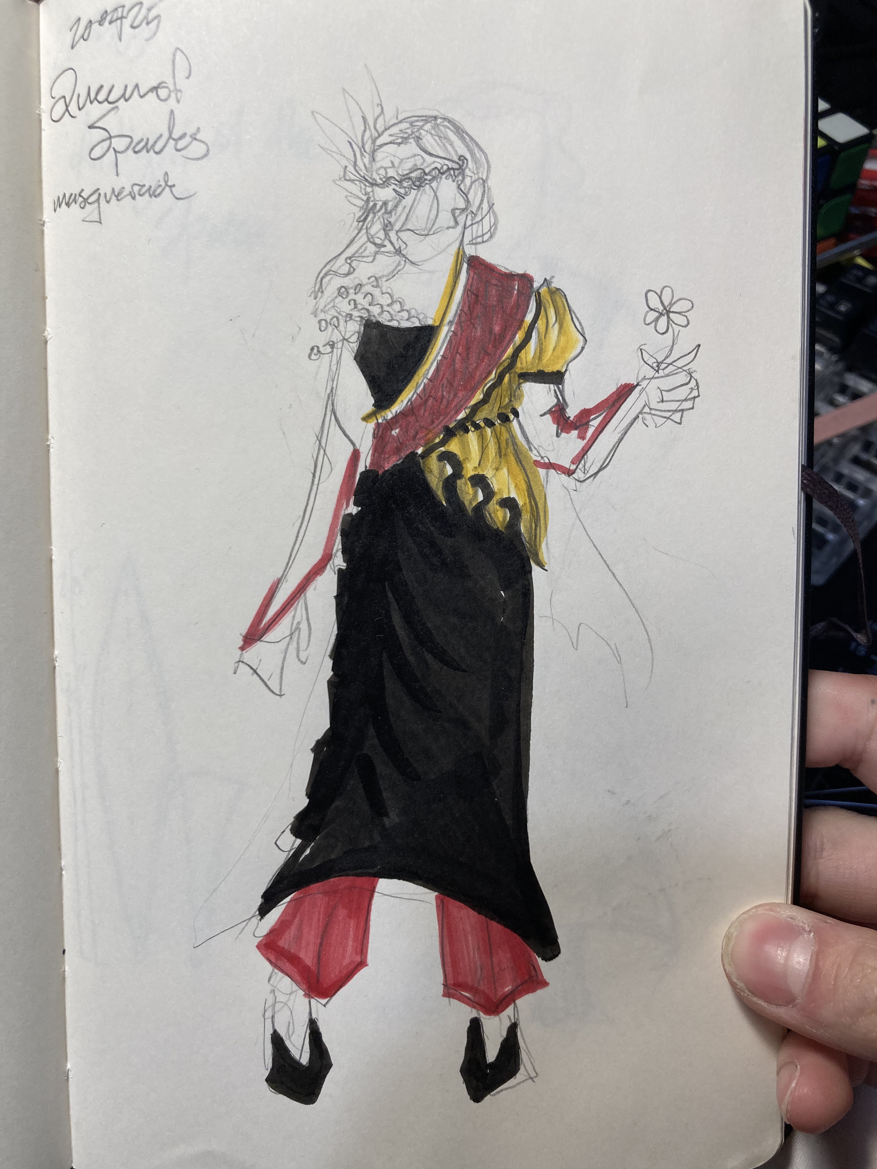 sketch of 2025 gala look