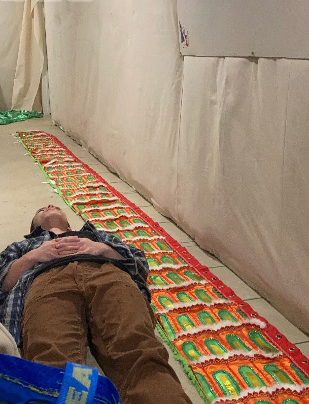 myself, laying on the floor