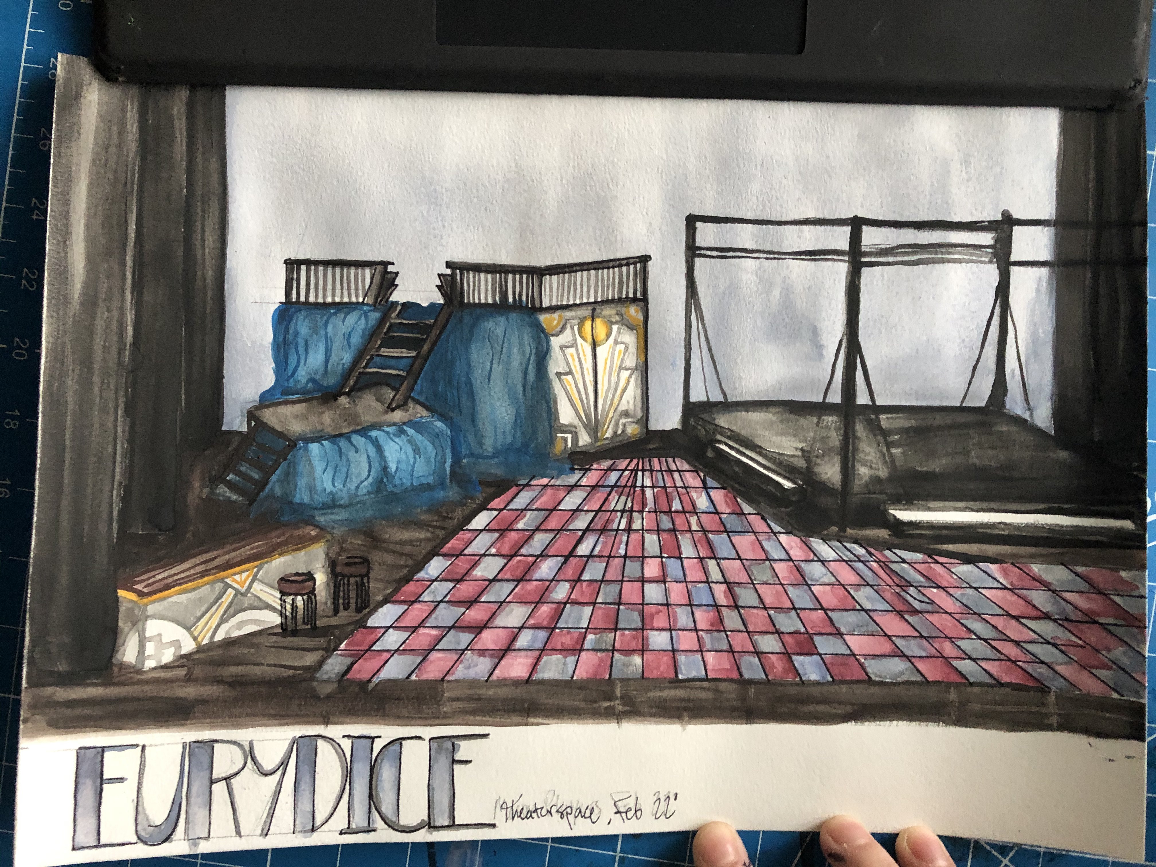 Final rendering of the set 