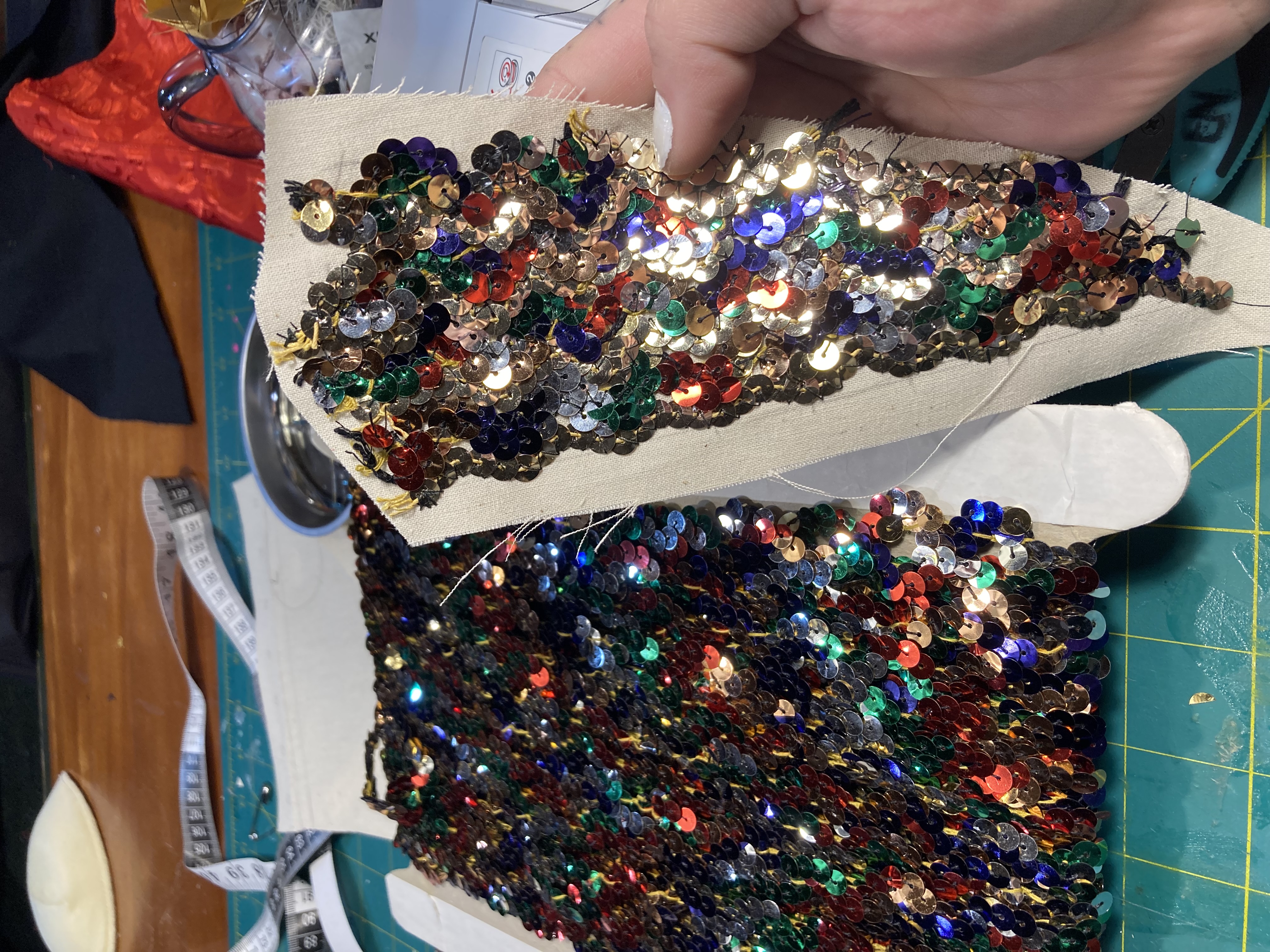 sample made with original trim