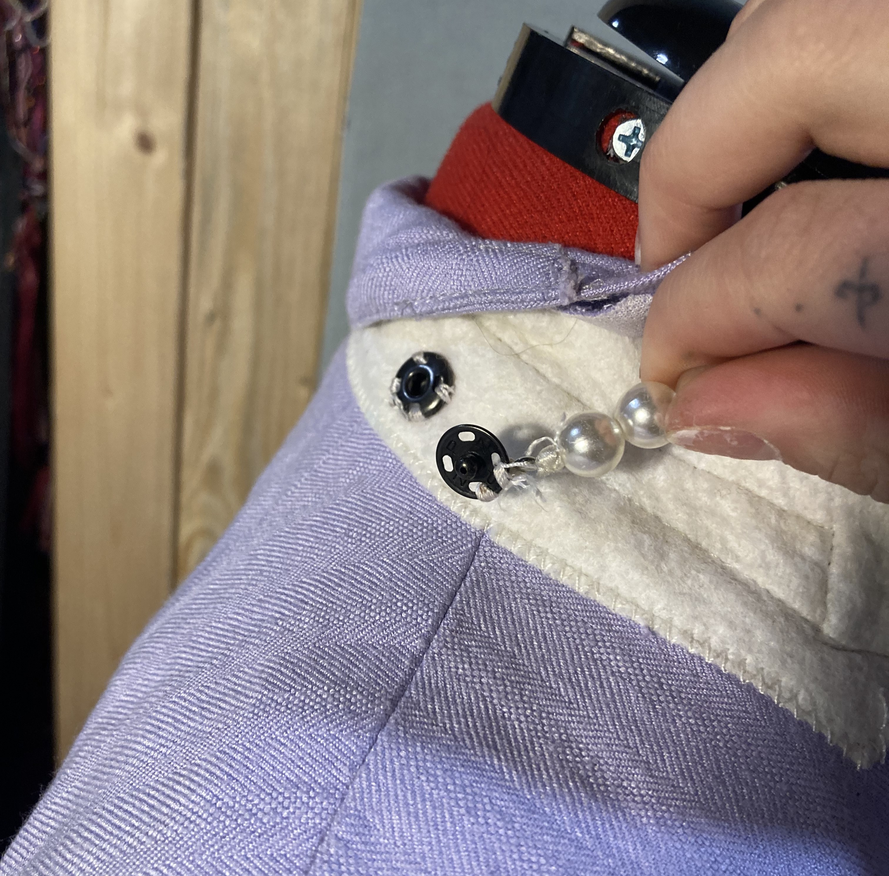 Janet purple suit necklace attachment