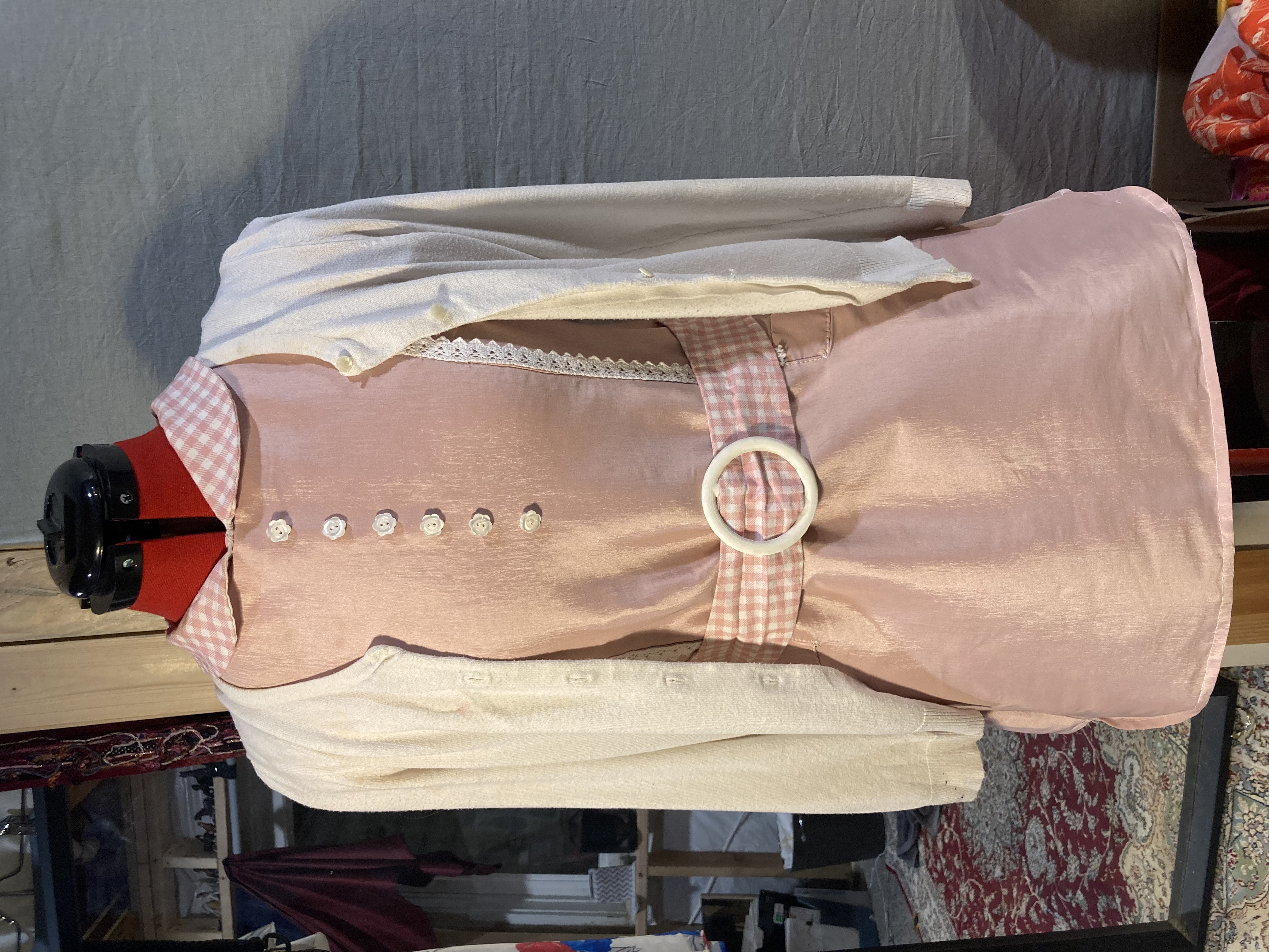 First Janet pink dress